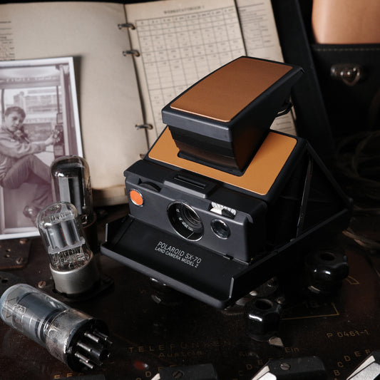 POLAROID SX-70 Modele 2  Black : Tan